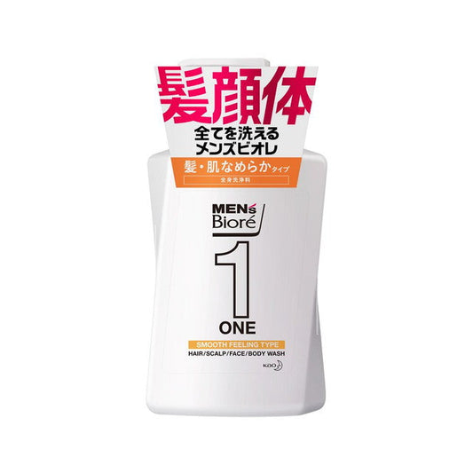 Kao Men's Biore ONE Hair & Skin Smooth Body Wash 480ml