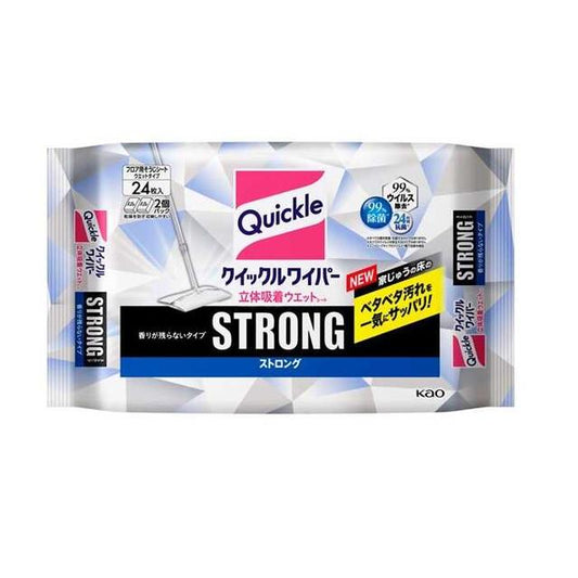 Kao Quickle Wiper 3D Adhesive Wet Sheets Strong 24 Sheets