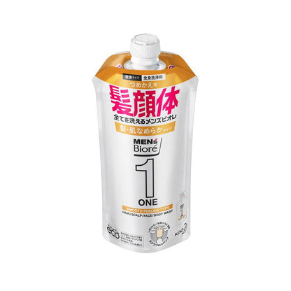 Kao Men’s Biore ONE Hair & Skin Smooth Refill 340ml