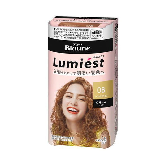 Kao Bione Lumiest Hair Color 0B Chiffon Brown 108g