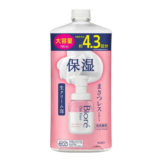 Biore The Face Foam Cleanser Deep Moist Refill 700ml
