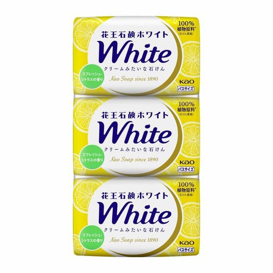 Kao Soap White Refresh Citrus Scent Bath Size 3-Pack