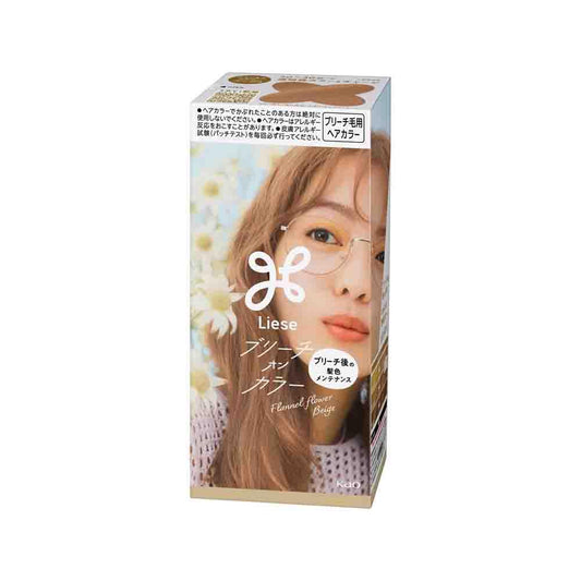 Kao Liese Bleach On Color Flannel Flower Beige 108ml (Quasi-Drug)