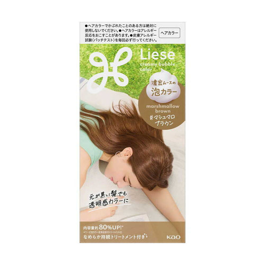 [Quasi-Drug] Kao Liese Bubble Color Marshmallow Brown 115ml