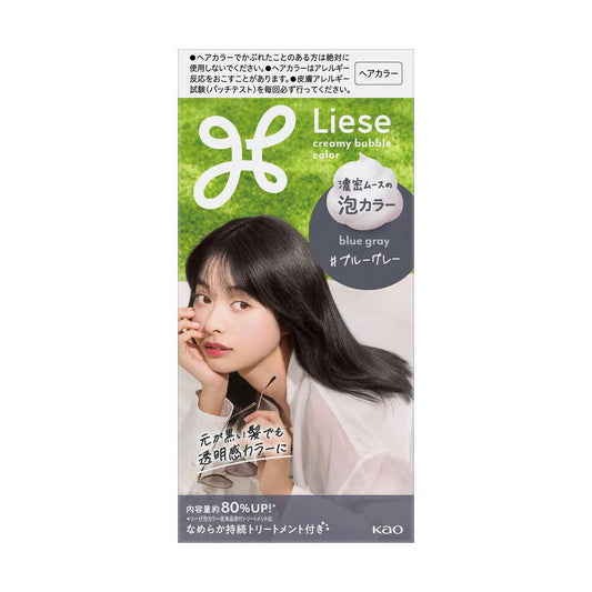 [Quasi-Drug] Kao Liese Bubble Color Blue Gray 115ml