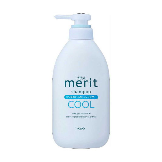 [Quasi-Drug] Kao Merit Rinse-Free Shampoo Cool Type Pump 450ml