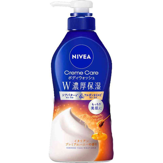 Kao Nivea Cream Care Body Wash W Rich Moisture Italian Premium Honey Scent Pump 460ml