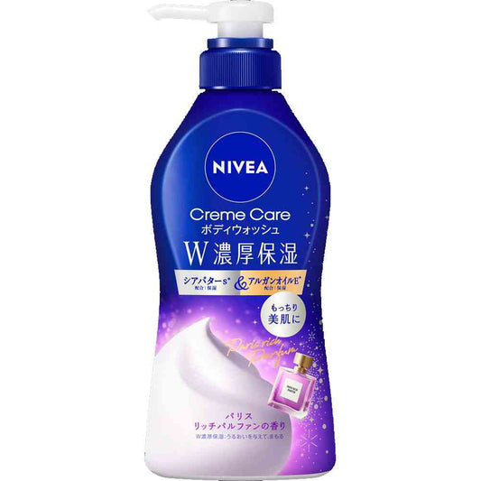 Kao Nivea Cream Care Body Wash W Rich Moisture Paris Rich Perfume Scent Pump 460ml
