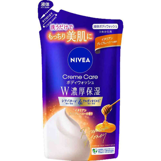 Kao Nivea Cream Care Body Wash W Rich Moisture Italian Premium Honey Scent Refill 340ml