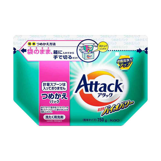 Kao Attack High-Active Bio Power Refill 750g