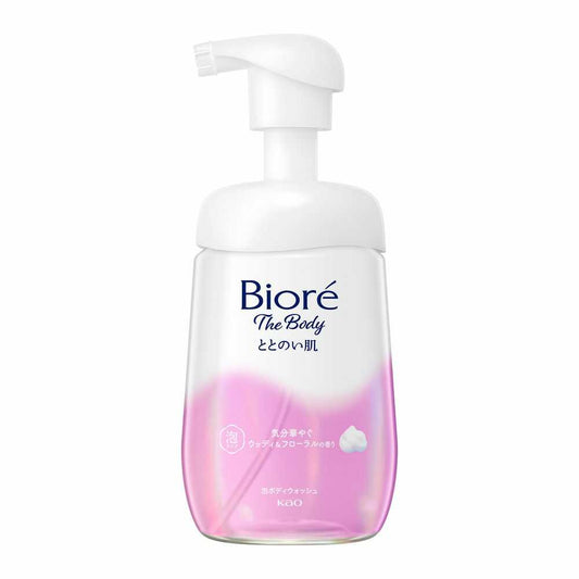 Kao Biore The Body Skin Balancing Foam, Woody & Floral Scent, Pump, 480ml