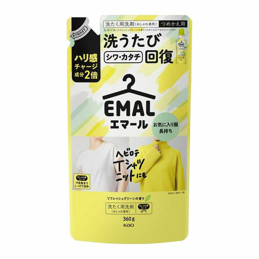 Kao Emal Refresh Green Scent Refill 360g