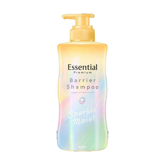 Kao Essential Premium Moisture Barrier Shampoo Sparkle Moist Pump 430ml