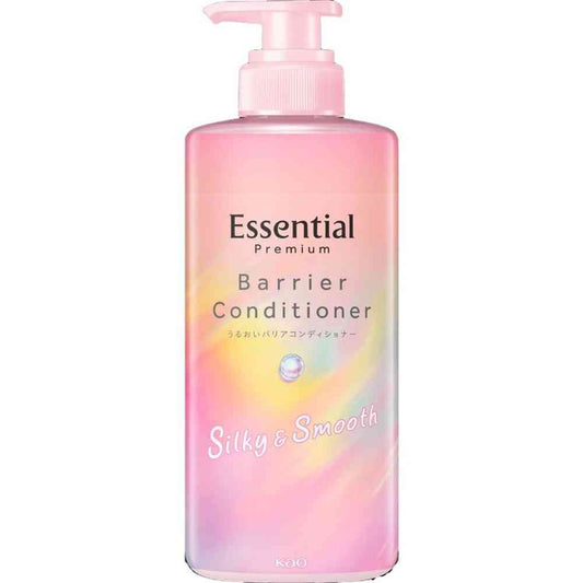 Kao Essential Premium Moisture Barrier Conditioner Silky & Smooth Pump 450ml