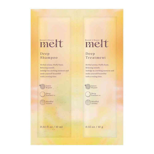 Kao Melt Deep Shampoo & Treatment Pillow 10ml + 10g
