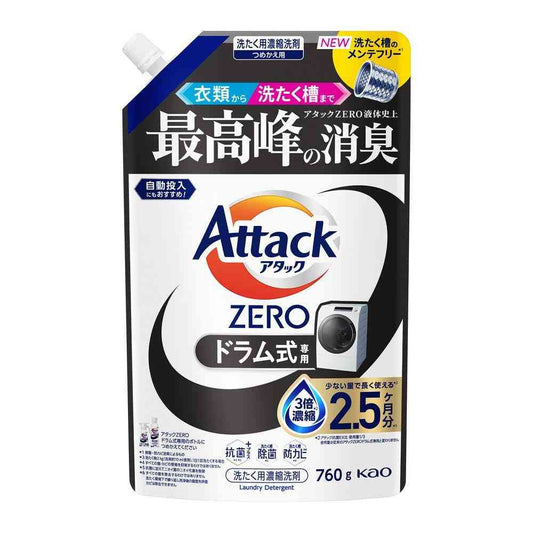 Kao Attack ZERO Drum Type Refill 760g