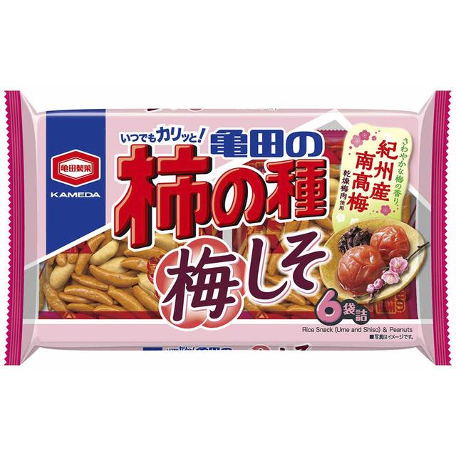 Kameda Seika Kameda's Kaki no Tane Ume Shiso 6 Bags 164g