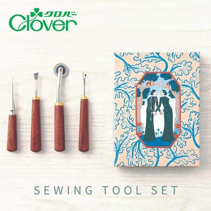 Clover Sewing Tool Set - Walnut