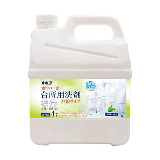 Kaneyo Concentrated Kitchen Detergent Green Tea Scent 4L