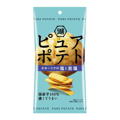 Koikeya Slim Pure Potato Thick Cut Okhotsk Salt and Rock Salt 32g