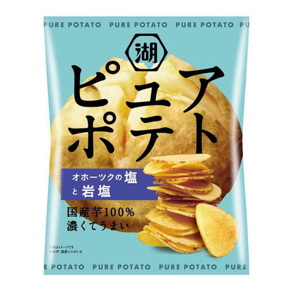 Koikeya Pure Potato (Salt from the Okhotsk Sea and Rock Salt) 55g