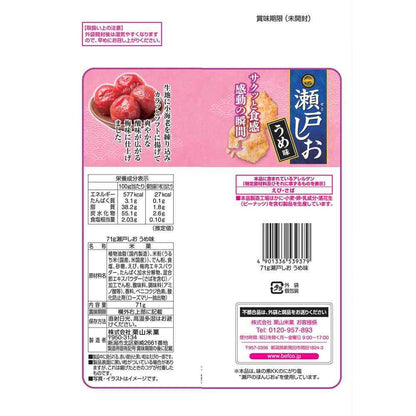 Kuriyama Rice Crackers Seto Salt Plum Flavor 71g
