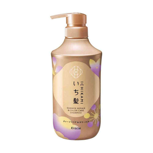 Kracie Ichikami Damage Repair & Color Care Shampoo Pump 450ml