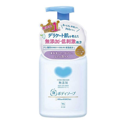 Cow Brand Additive-Free Foaming Body Soap with Pump 500ml