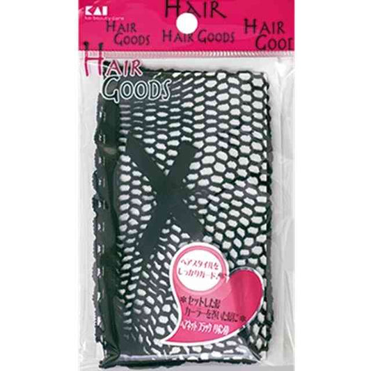 Kailijumei HA3045 H/G Hair Net Black (with Ribbon) 1 Piece