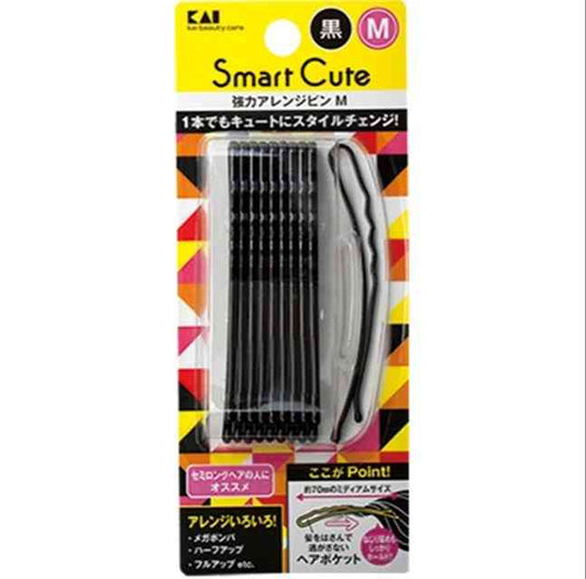 Kailijumei HC3324 Smart Cute Strong Arrangement Pins M (Black) 10 Pieces