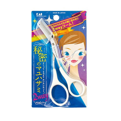 KAI Dual-Sided Eyebrow Scissors 2WAY