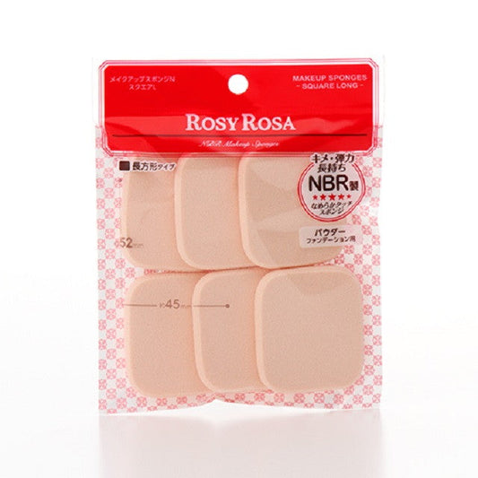 Rosy Rosa Makeup Sponge N Square L 6P