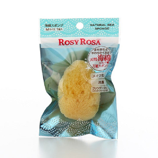Rosy Rosa Natural Sea Sponge M Size 1P