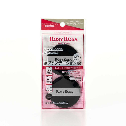 Rosy Rosa Multi Foundation Puff 2P Slim 2pcs