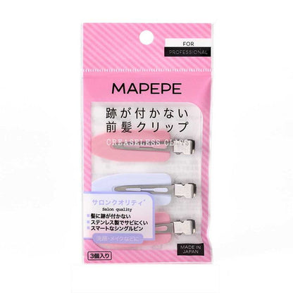 Mapepe Non-Marking Hair Clips for Bangs PK & WH 3-Piece Set