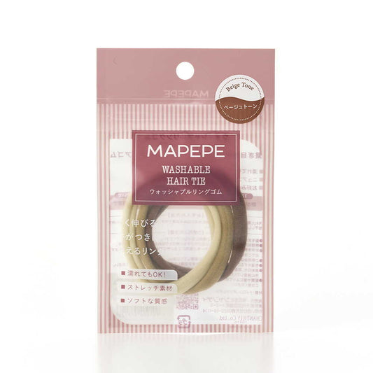 Shanti Mappe Washable Ring Rubber Beige Tone (3 Pieces)
