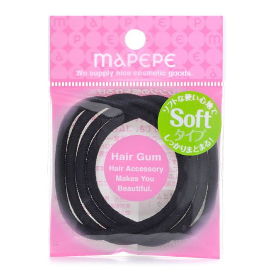 Shanti Mapepe Soft Ring Hair Ties Black 4 Pieces