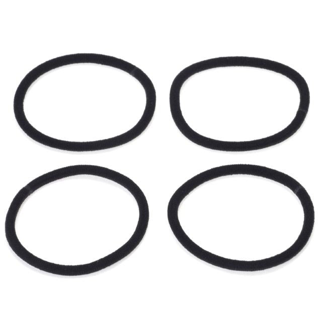 Shanti Mapepe Soft Ring Hair Ties Black 4 Pieces