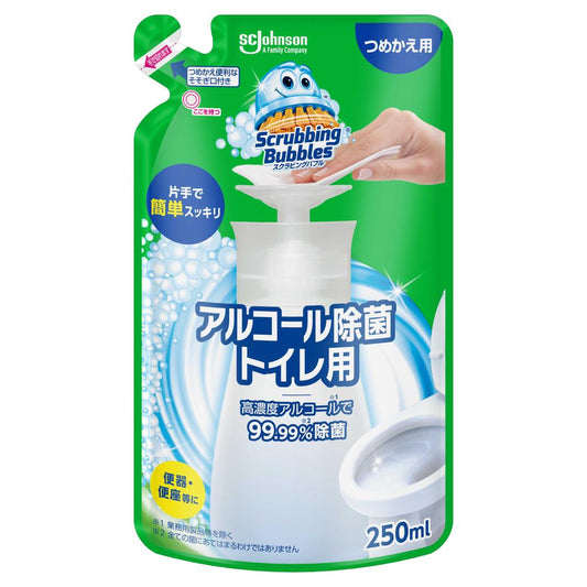 Johnson Scrubbing Bubbles Alcohol Disinfectant for Toilets Refill 250ml
