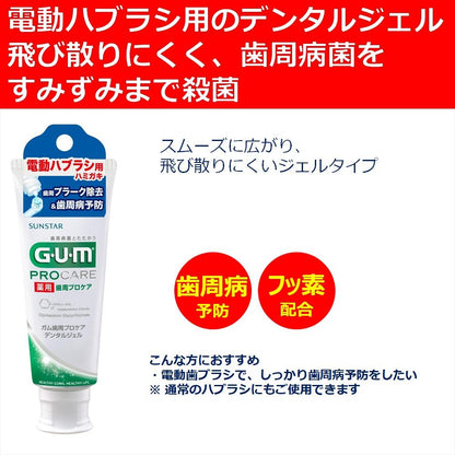GUM Periodontal Pro Care Dental Gel [For Electric Toothbrush]