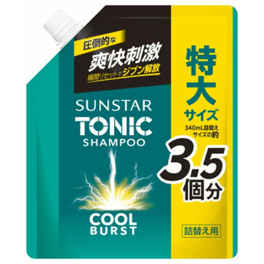 Sunstar Tonic Shampoo COOL BURST Refill Large 1200ml