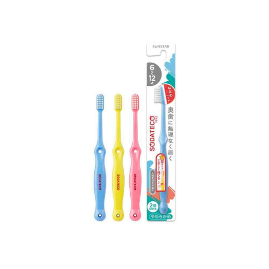 Suntory Sodateco Children's Toothbrush for Ages 6 to 12 1 Piece (Color Not Selectable)