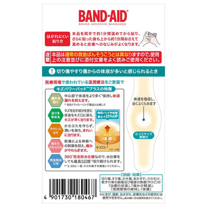 Band-Aid Kiz Power Pad Plus Normal Size 10 Sheets