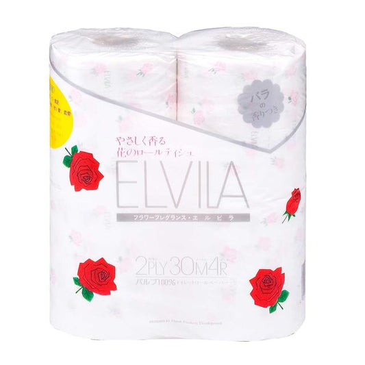 Nepia Elvira Rose Double 30m x 4 Rolls