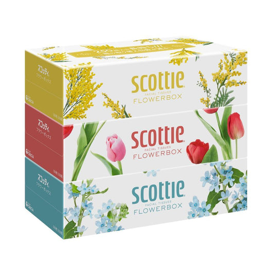 Nippon Paper Crecia Scottie Tissue Flower Box 250 Sets x 3 Pieces