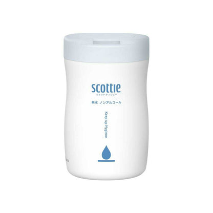 Kurecia Scottie Wet Tissue Pure Water Non-Alcohol 150 Sheets