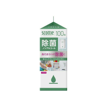 Kleisia Scottie Wet Tissue Disinfecting Non-Alcohol - Refill 100 Sheets