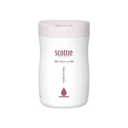 [Designated Quasi-Drug] Kurecia Scottie Wet Tissue Disinfecting Alcohol 80 Sheets