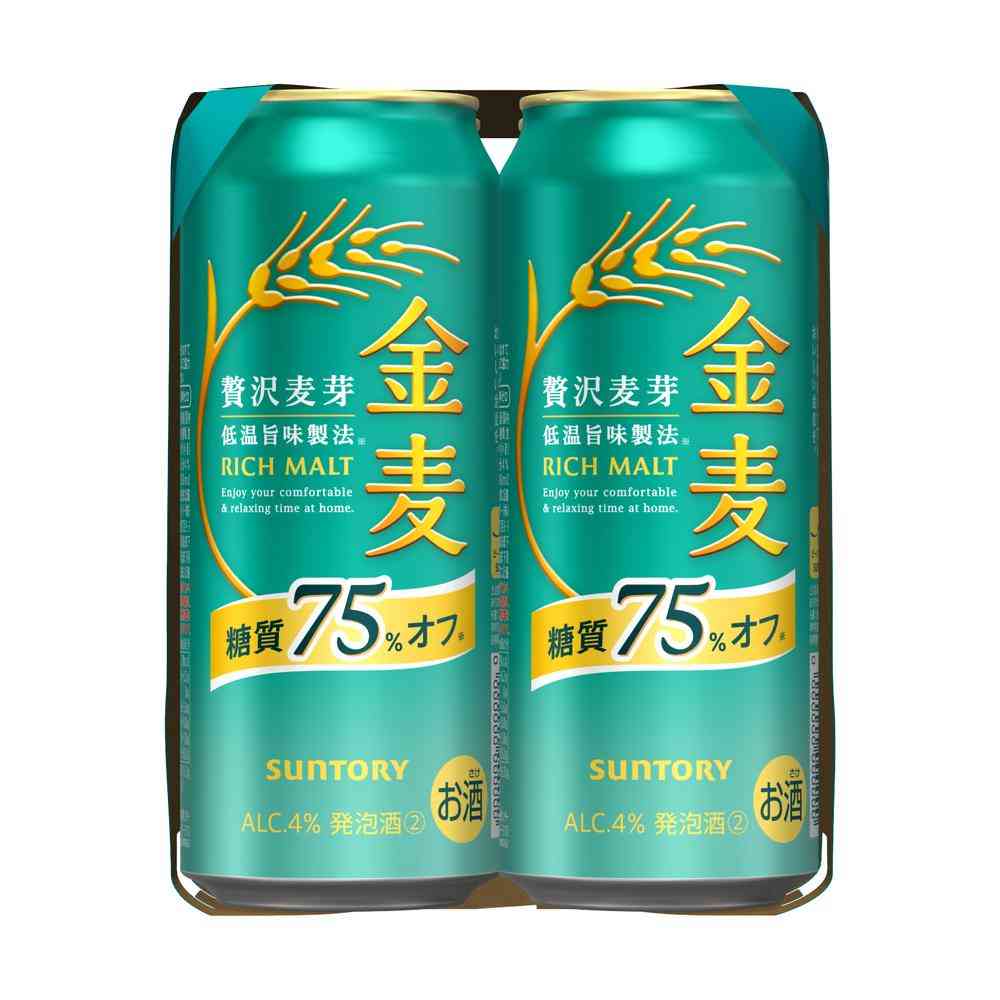Suntory Kinmugi 75% Reduced Sugar 500ml x 6