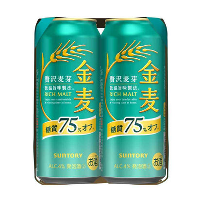 Suntory Kinmugi 75% Reduced Sugar 500ml x 6